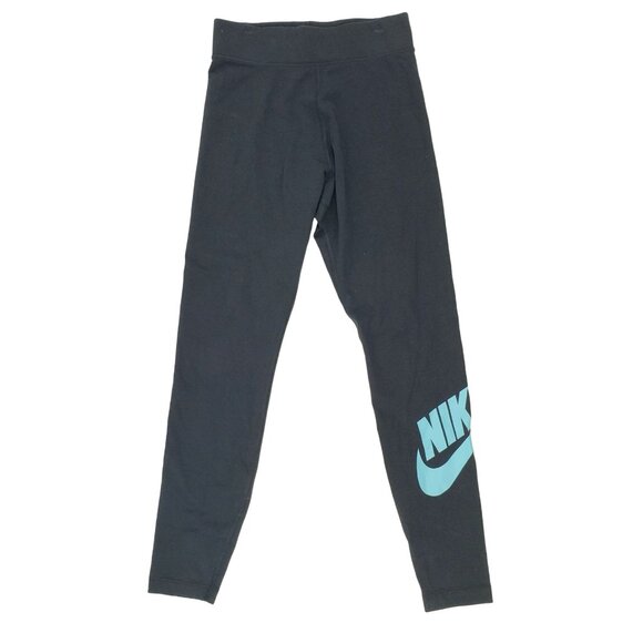 Nike Women's Sportswear Essential High-Waisted Leggings Size S Black CZ8528 NWOT - Picture 1 of 10